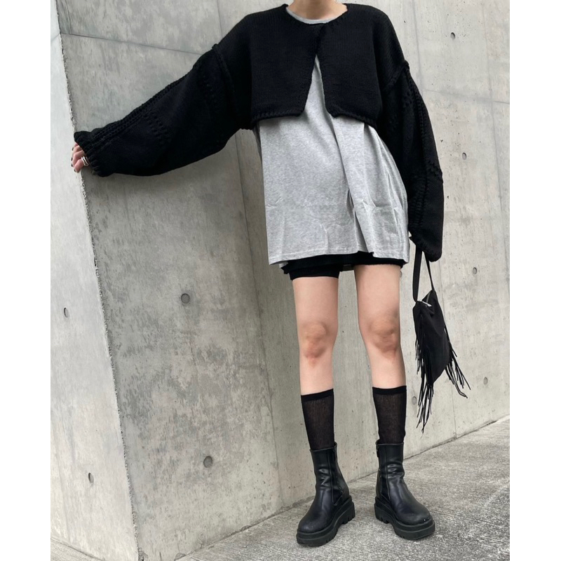 Open Bolero Knit Cardigan