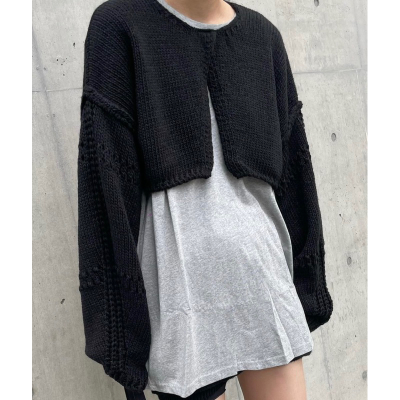 Open Bolero Knit Cardigan