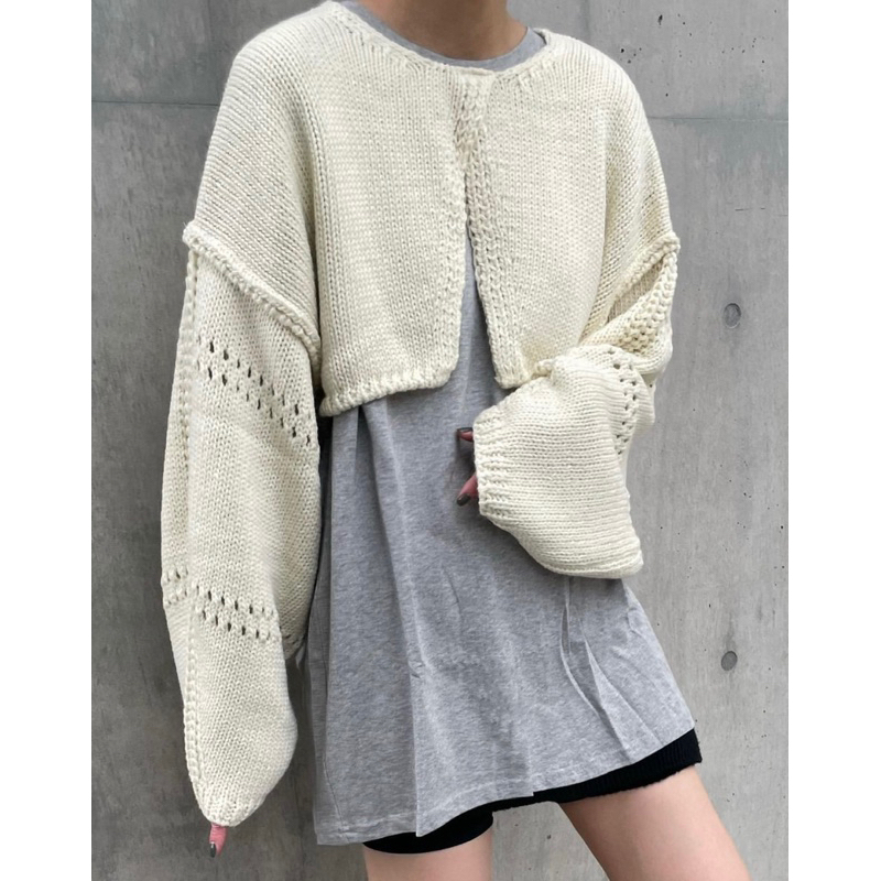 Open Bolero Knit Cardigan