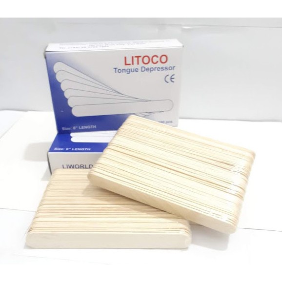 Que đè lưỡi LITOCO -hộp 100 que