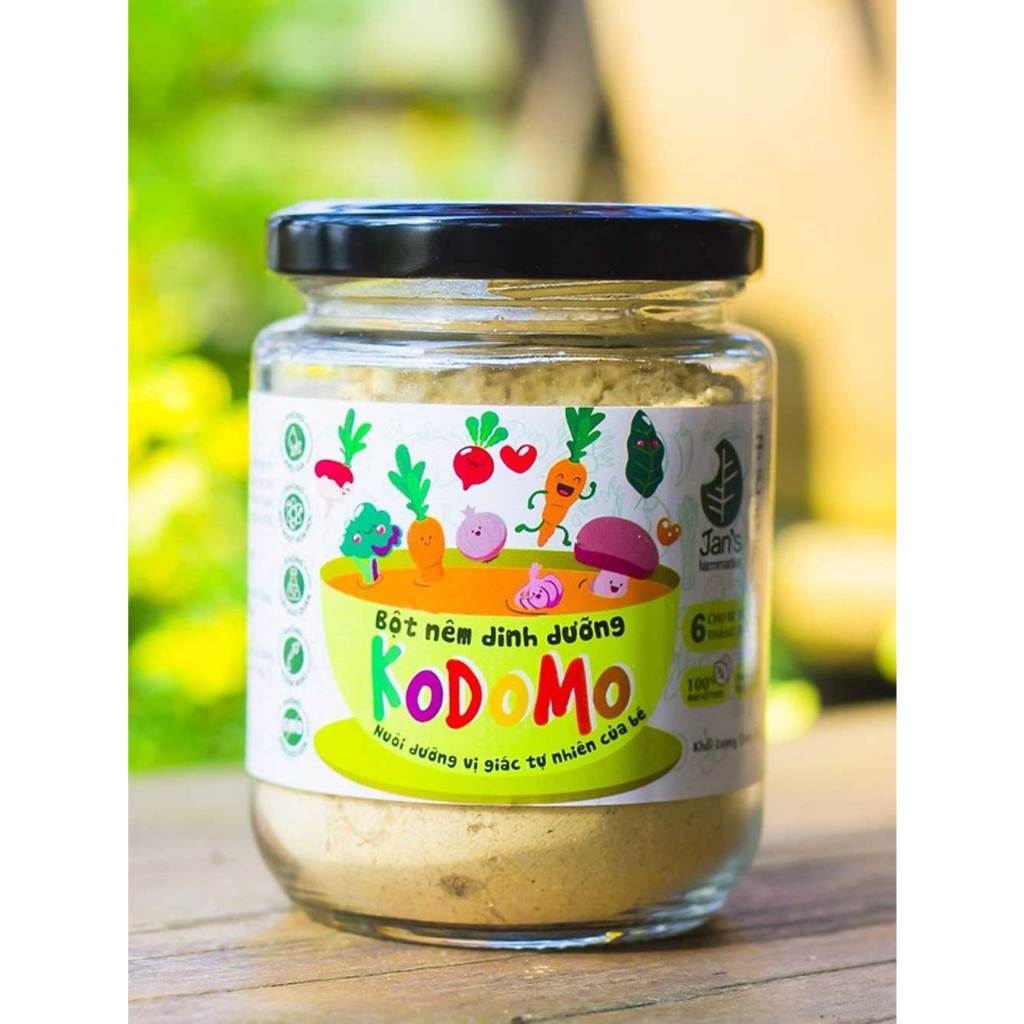 Bột Nêm  Rau Củ Dinh Dưỡng KODOMO Jan's Cho Bé Từ 6M+ Hũ 90g
