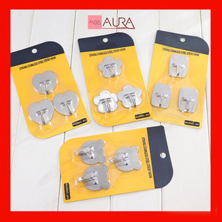 Set 03 Móc dán tường kim loại chịu lực