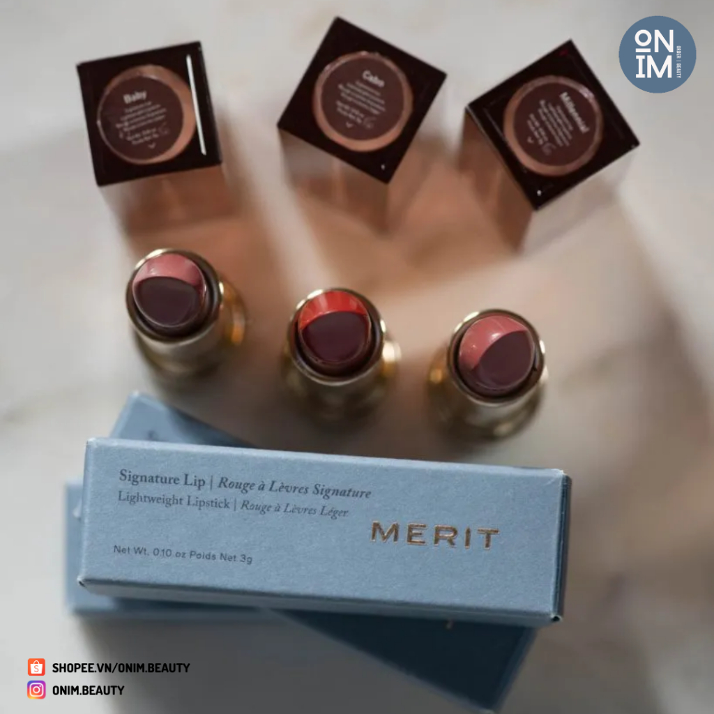 Son thỏi MERIT Signature Lip Lightweight Lipstick - ᴏᴍɪᴍ ʙᴇᴀᴜᴛʏ
