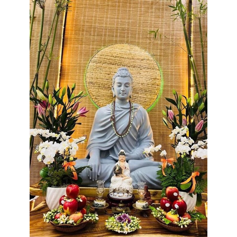 Tượng Phật Thích Ca Mâu Ni Cao 1Met 120cm Thờ Cúng Trưng Bài Phong Thủy