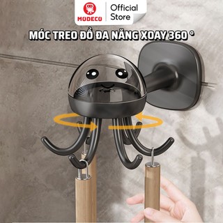 Móc Dán Treo Đồ Bếp Đa Năng MODECO - Giá Tròn Treo Vá Muỗng Thìa Xoay 360° Siêu Tiện Lợi - Keo Siêu Dầy Chịu Lực