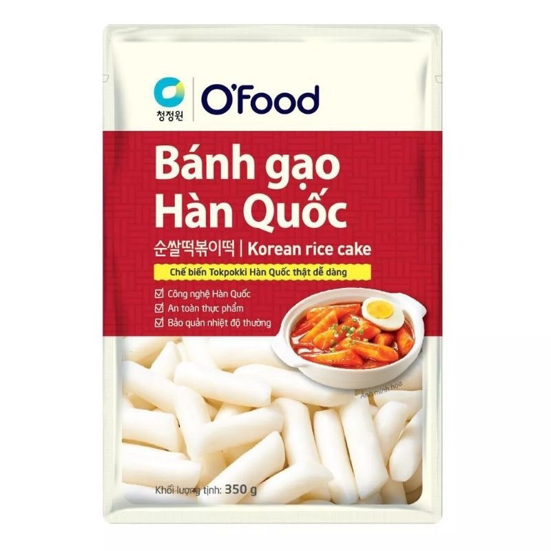 BÁNH GẠO HÀN QUỐC O’FOOD - TOKPIKKI TÚI 350G TẶNG KÈM SỐT