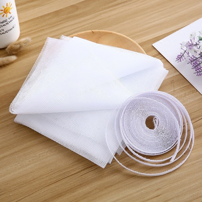 Màn Lưới Dán Cửa Sổ Ngăn Muỗi Côn Trùng Tự Dán Thông Minh 1.5mx1.3m