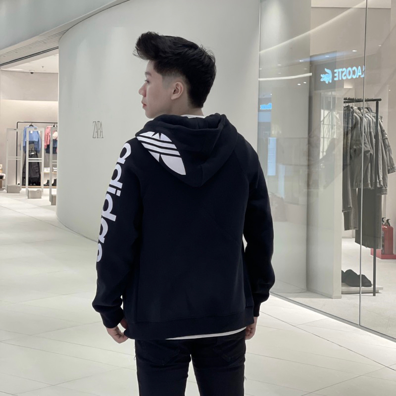 Áo Hodie zip das nỉ 2 lớp dày dặn mũ to hình in sắc nét hàng loại 1