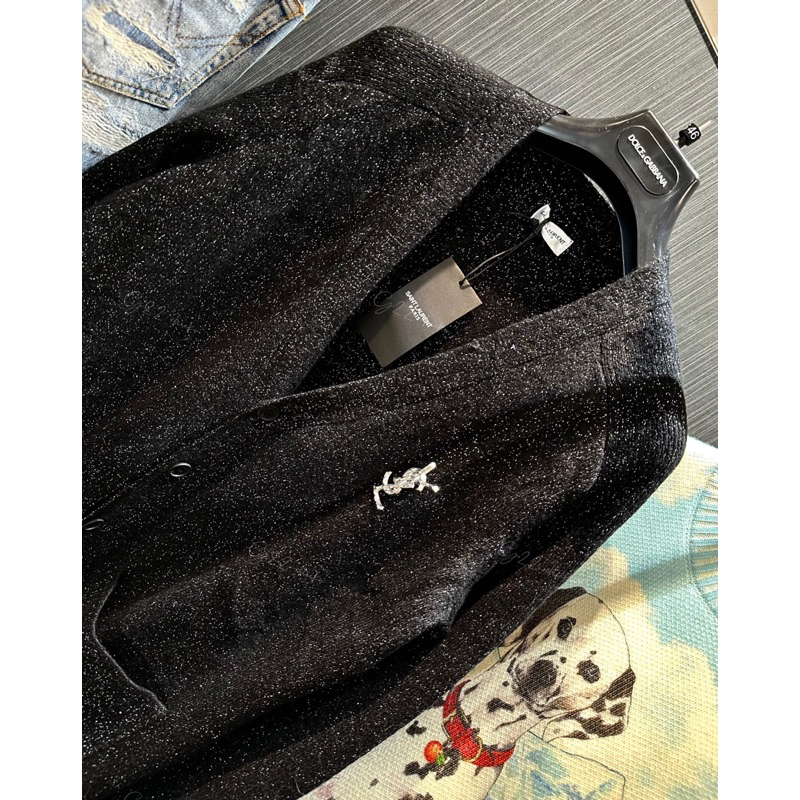 ⚡️-Cardigan YSL knit bling len dệt kim Like Auth hàng sẵn