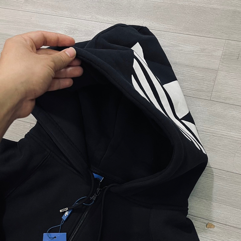 Áo Hodie zip das nỉ 2 lớp dày dặn mũ to hình in sắc nét hàng loại 1