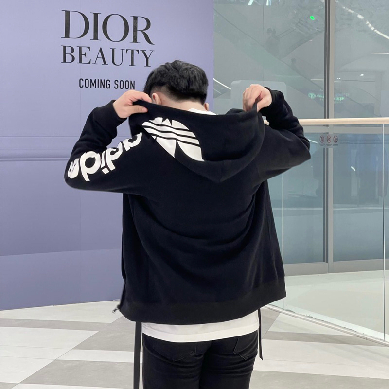 Áo Hodie zip das nỉ 2 lớp dày dặn mũ to hình in sắc nét hàng loại 1