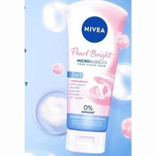 Sữa Rửa Mặt Nivea Pearl Bright Micro Bubbles Deep Clean Foam 5IN1
