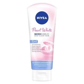 Sữa Rửa Mặt Nivea Pearl Bright Micro Bubbles Deep Clean Foam 5IN1