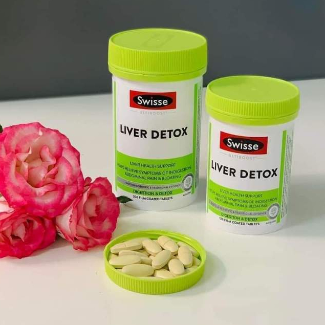 Viên uống hỗ trợ thải độc gan 200 viên mát gan Úc - Swisse Ultiboost Liver Detox