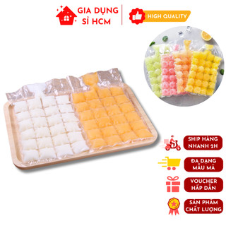 Set 10 túi nilong làm đá viên, làm thạch, làm kem 24 viên dễ dàng sử dụng, đa năng nhựa pe an toàn