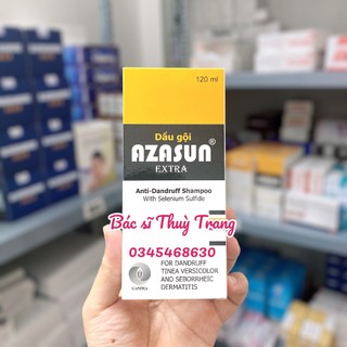 Dầu gội giảm gàu, giảm ngứa da đầu, giảm mụn GAMMA Azasun Extra 2.5% - 120ml