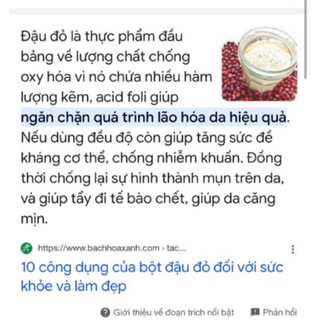 BỘT ĐẬU ĐỎ NGUYÊN CHẤT 100%