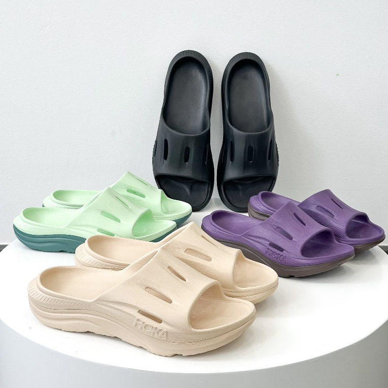 HOM - Dép Quai Ngang Nam Unisex Hoka recovery Chính Hãng