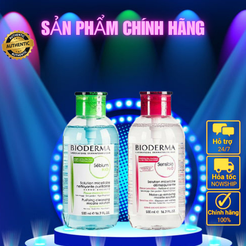 Nước Tây Trang Bioderma 500ml chuẩn chính hãng MTV Beauty