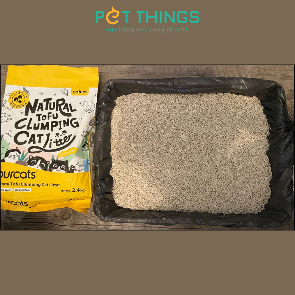 Cát Đậu Nành Cature Tofu Vón Cục Cho Mèo 6L / 2.4kg