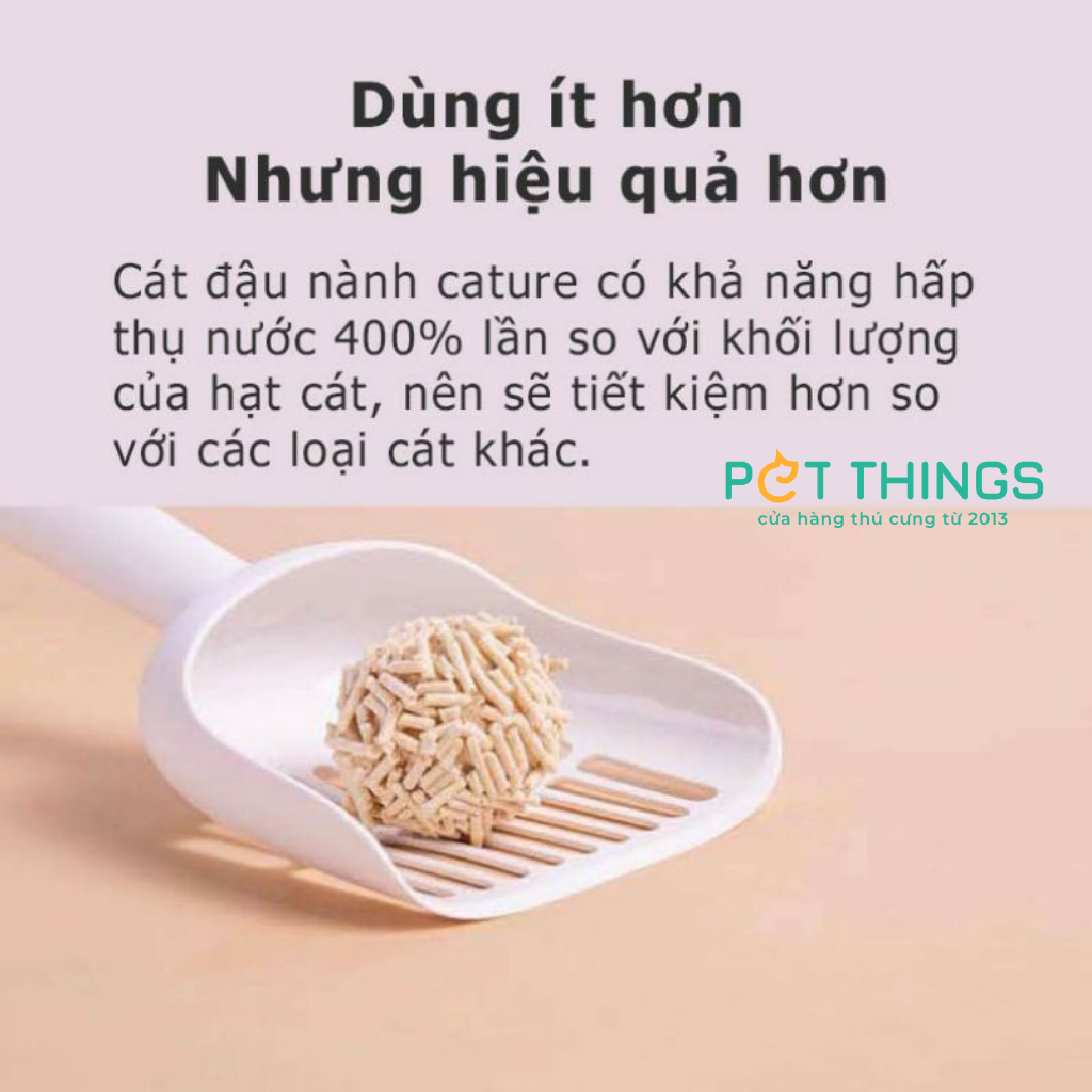 Cát Đậu Nành Cature Tofu Vón Cục Cho Mèo 6L / 2.4kg