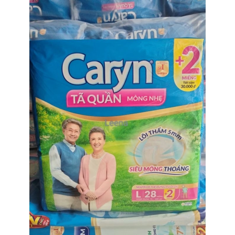 [🎁Tặng 2]Tã quần Caryn M32, L28, XL24miếng