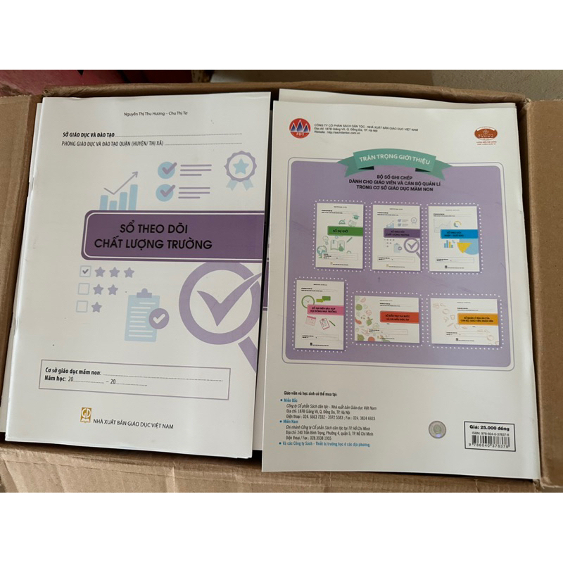Vở theo dõi trẻ và vở kiểm thực 3 bước