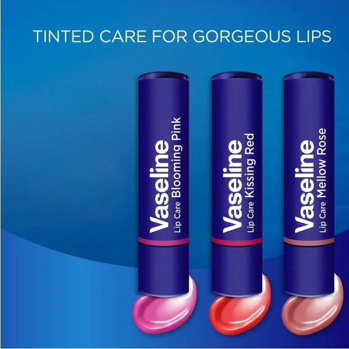 Son Dưỡng Mềm Môi Vaseline Lip Therapy, Colour+Care, Sáp Dưỡng Đa Năng Pure Petroleum Jelly