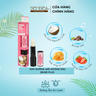 SON DƯỠNG MÔI NAKED KISS BALM SENSE PLUS HƯƠNG DÂU 3.5G