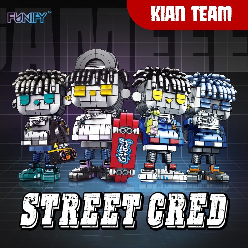 Đồ chơi lắp ráp nhân vật Gameeey Team KIAN Đồ chơi xếp hình cho bé và những bạn đam mê sưu tập phong cách đường phố