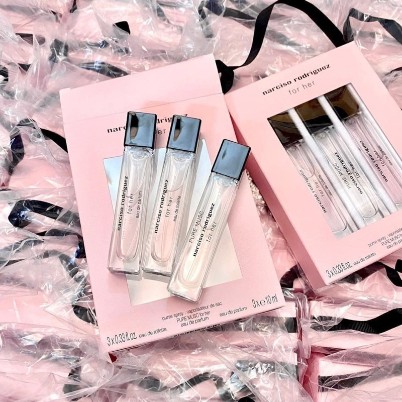 Set Nước Hoa Nữ Narciso For Her 3 chai * 10ml