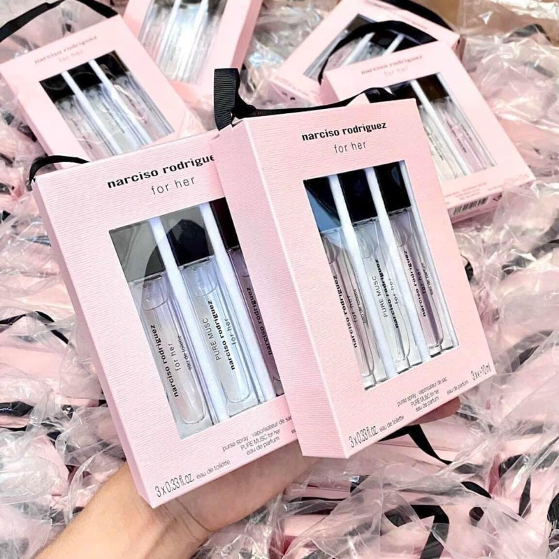 Set Nước Hoa Nữ Narciso For Her 3 chai * 10ml