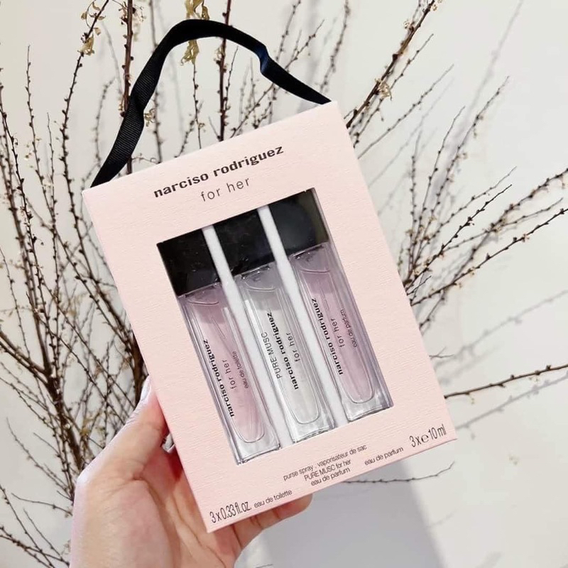 Set Nước Hoa Nữ Narciso For Her 3 chai * 10ml