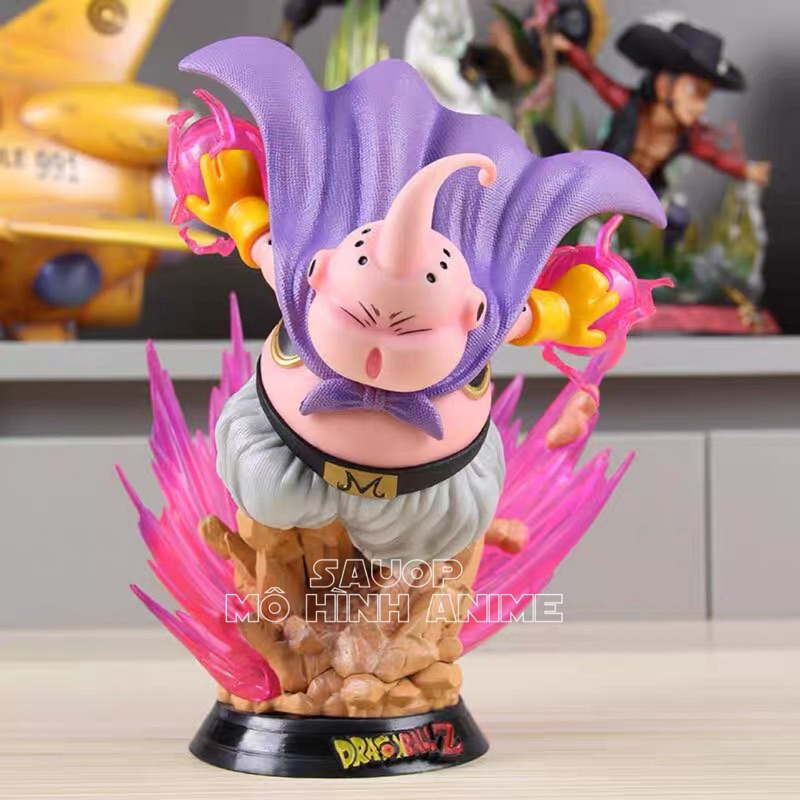 Mô hình Majin buu mabu béo tung chiêu có led cao 19cm (Mô hình anime Dragon Ball figure)