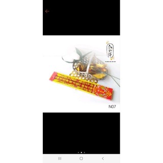 Nhang đỏ chạm rồng vàng - 3 cây lớn - cao 4 tấc - kích thước phủ bì