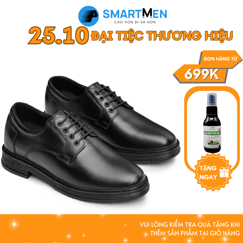 Giày thể thao Tăng chiều cao Da bò SMARTMEN GD211-D