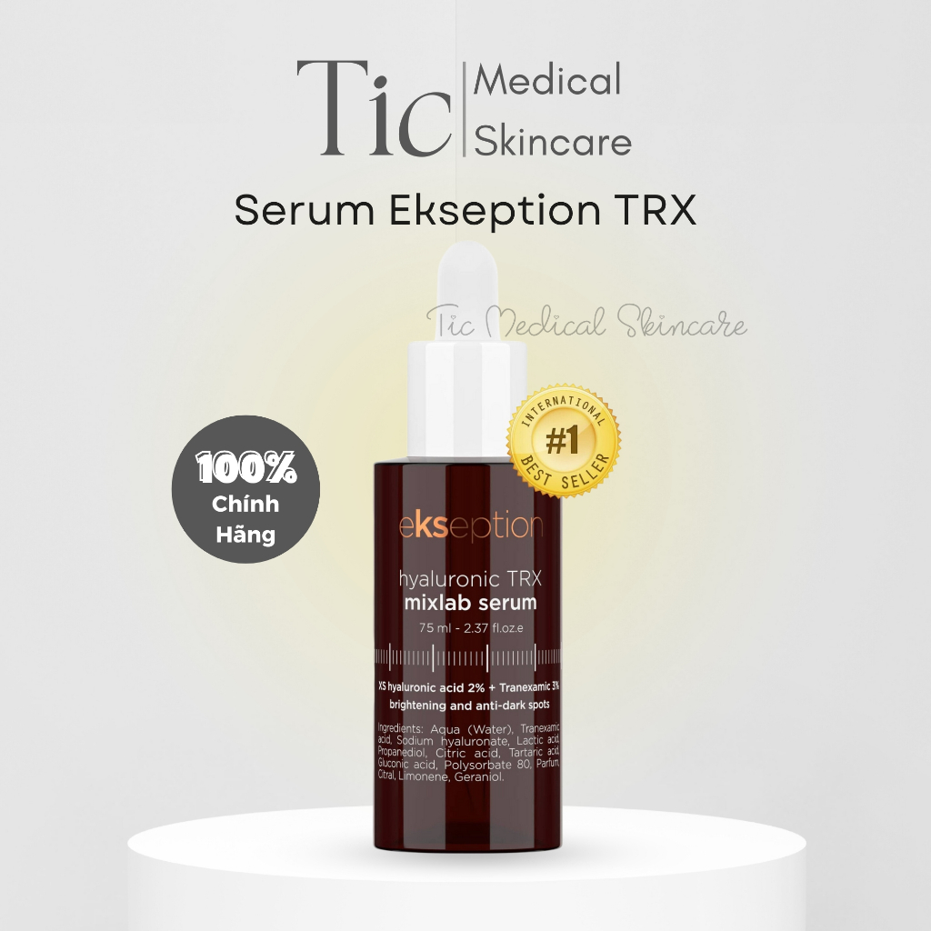 Serum Ekseption Hyaluronic TRX Giảm Nám Sáng Da 75ml - Tic Medical Skincare