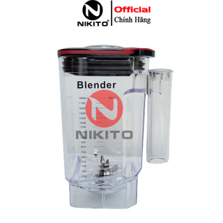 Cối máy xay sinh tố công nghiệp NIKITO 1.8L nhựa ABS siêu bền bảo hành 12 tháng