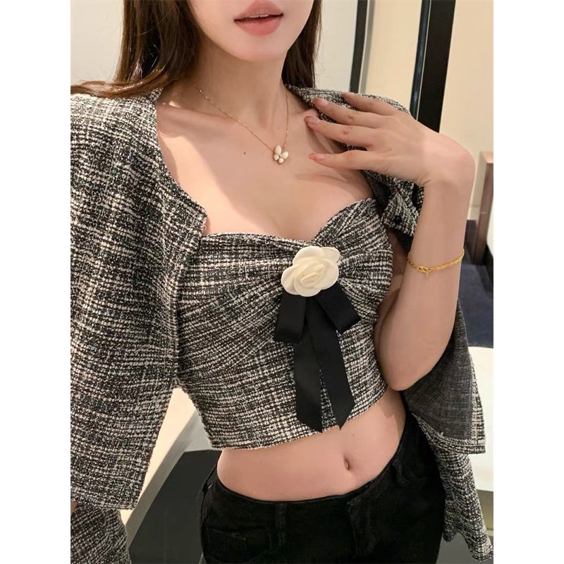 Set áo khoác áo quây hoa sang chảnh order 10 ngày