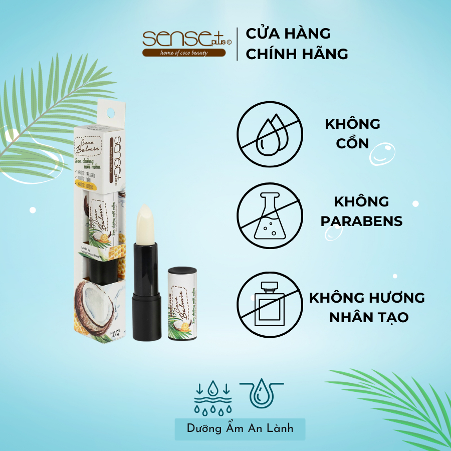 SON DƯỠNG MÔI COCO BALMIE SENSE PLUS DƯỠNG ẨM MÔI 3.5G