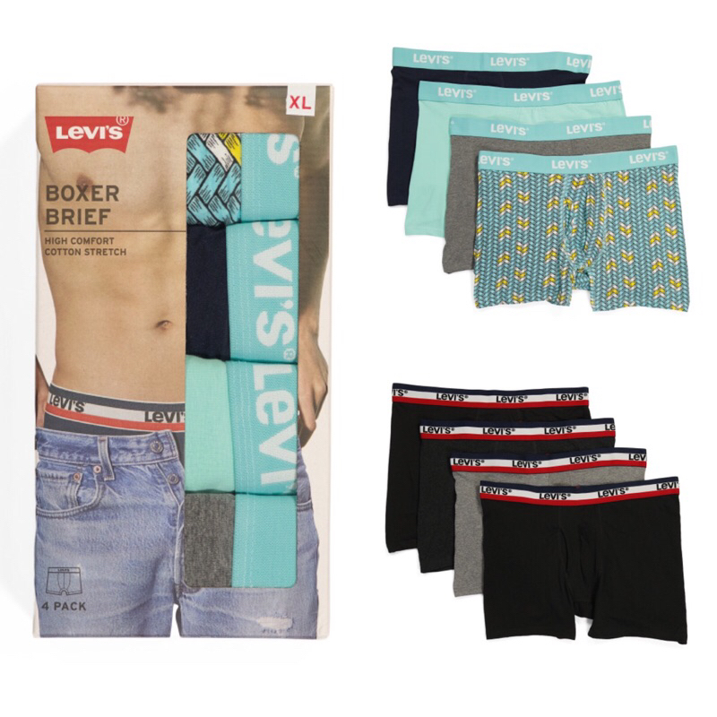 Set quần lót nam Levi's dạng đùi đủ size