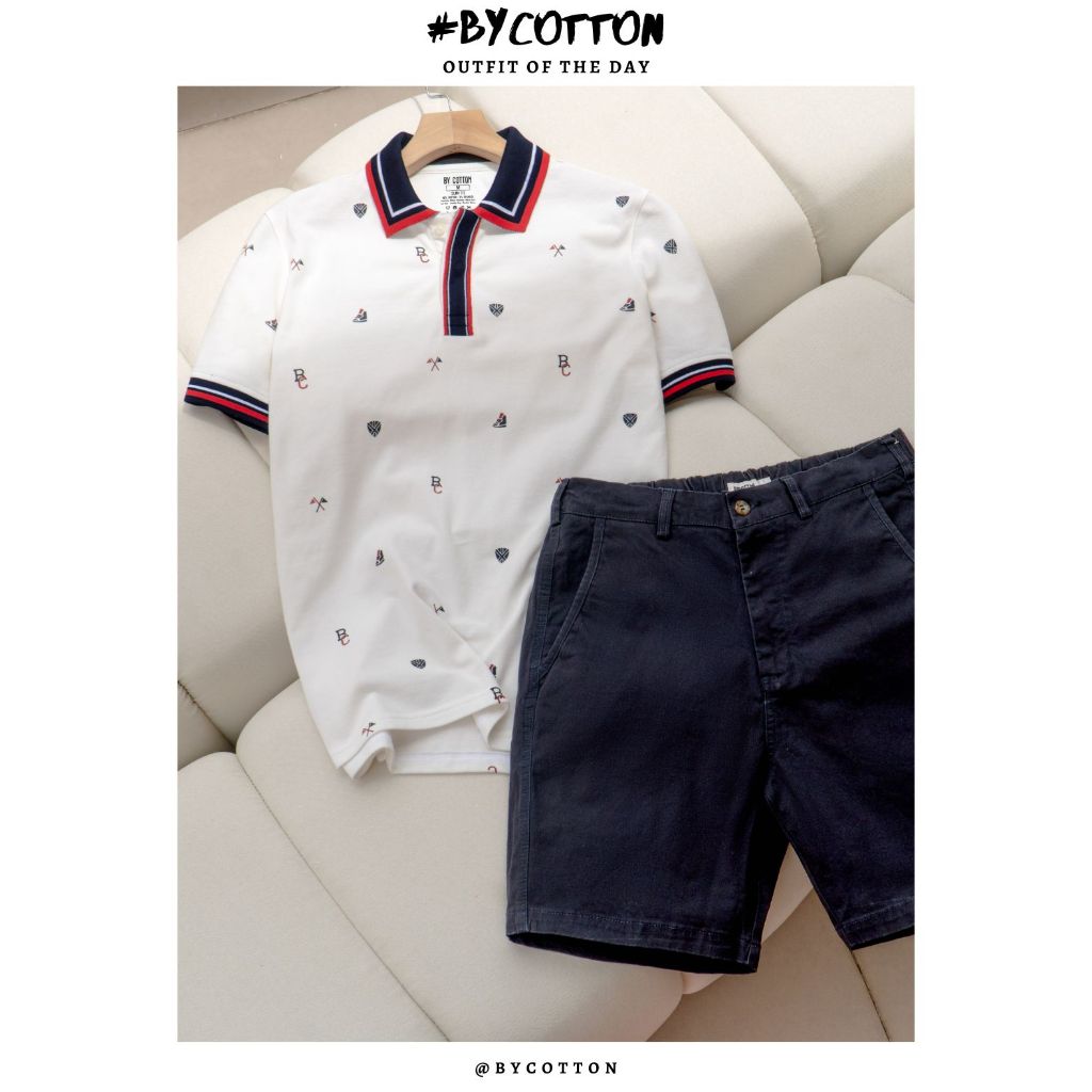 [Mã BYCO30P giảm ngay 30%] Áo Thun Nam Cao Cấp Polo In Tràn BC BY COTTON