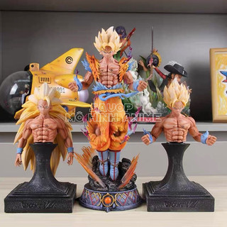 Hàng mới Mô hình Son Goku Super Saiyan 3 thân thay thế cao 34.5cm