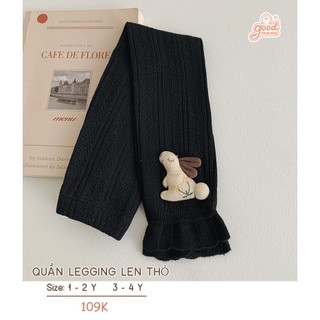 [CHÍNH HÃNG] Quần legging dài trẻ em len thỏ Good Mama