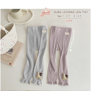 [CHÍNH HÃNG] Quần legging dài trẻ em len thỏ Good Mama