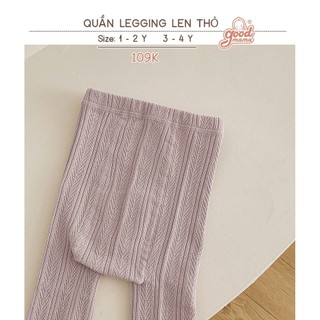 [CHÍNH HÃNG] Quần legging dài trẻ em len thỏ Good Mama