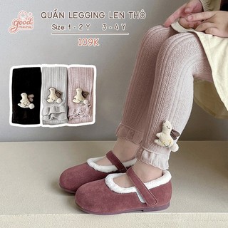 Quần legging dài trẻ em len thỏ Good Mama