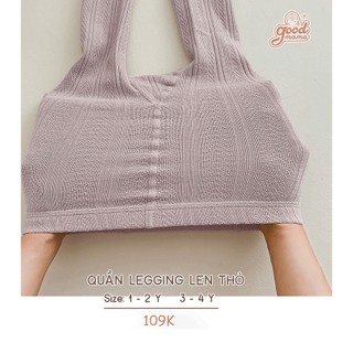 [CHÍNH HÃNG] Quần legging dài trẻ em len thỏ Good Mama