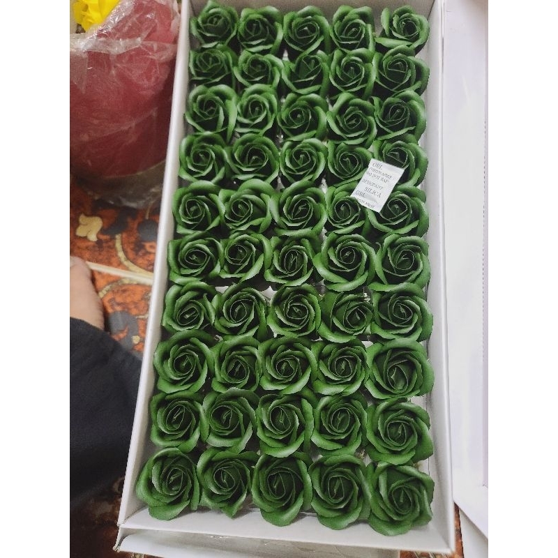 Hộp 50 bông hoa hồng sáp thơm hàng VIP loại 1 siêu đẹp/Đi đơn từ 2 hộp