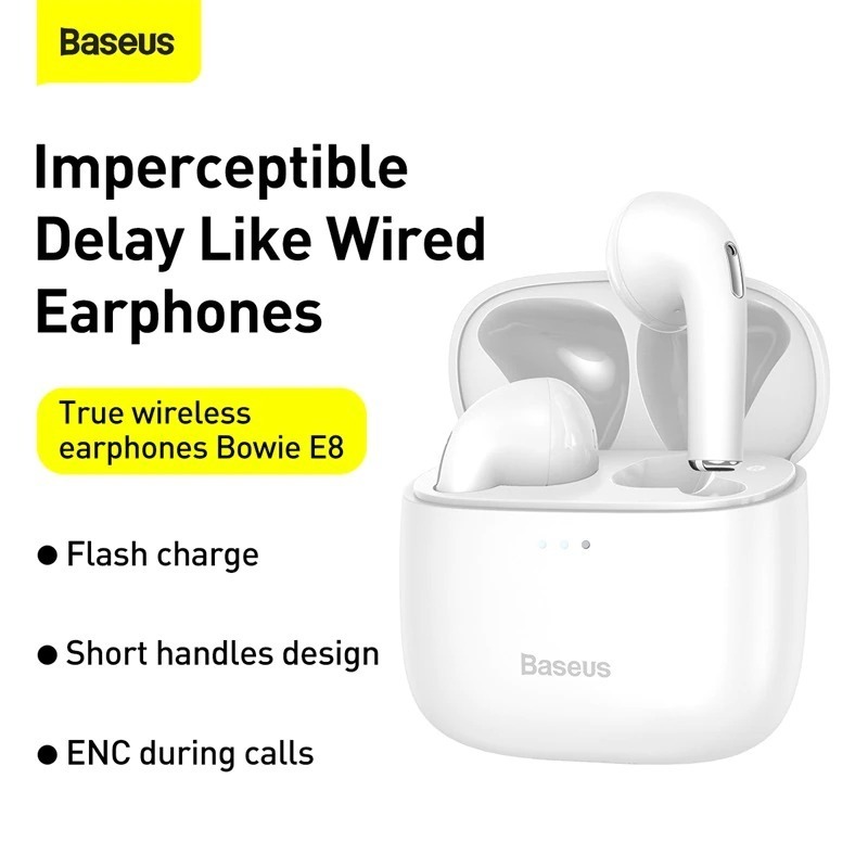 Tai nghe Bluetooth Baseus Bowie Series E8 TWS True Wireless Earbuds (Super Fast charge, Nearly No-delay & HD Stereo Gami